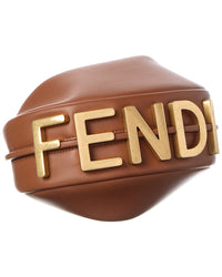 FENDI Fendi Fendigraphy Mini Leather Hobo Bag