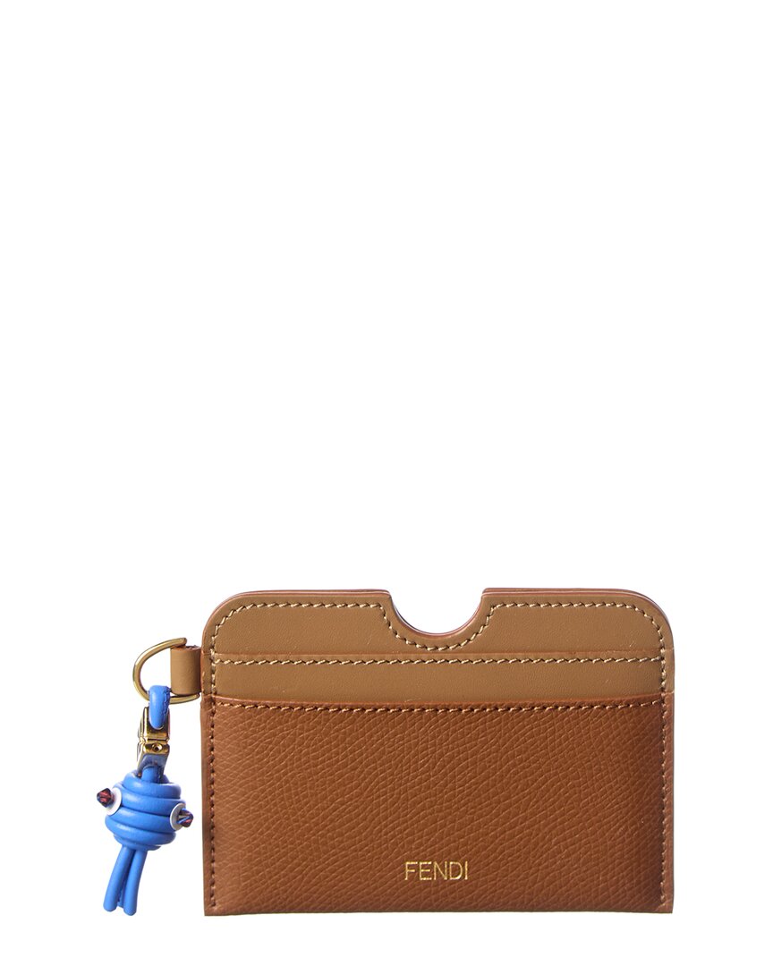 FENDI Fendi Ff Diamond Leather Card Case