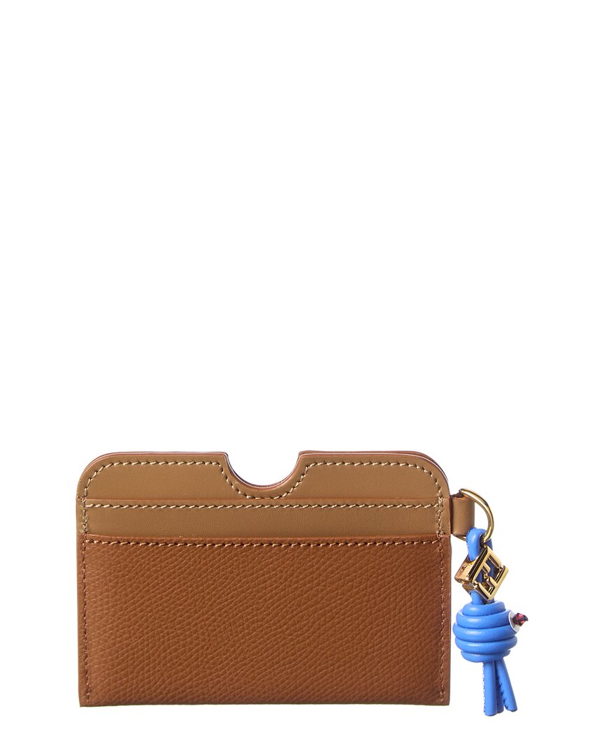 FENDI Fendi Ff Diamond Leather Card Case