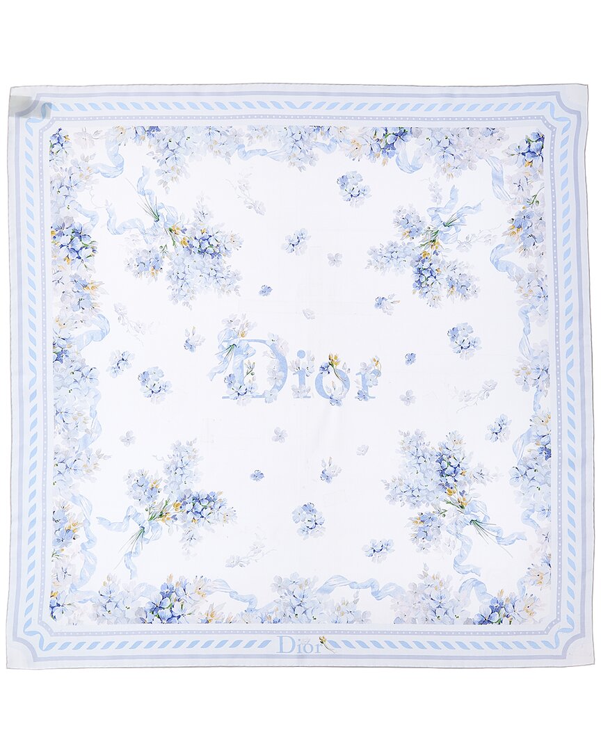 Dior Dior Lilac Silk Scarf