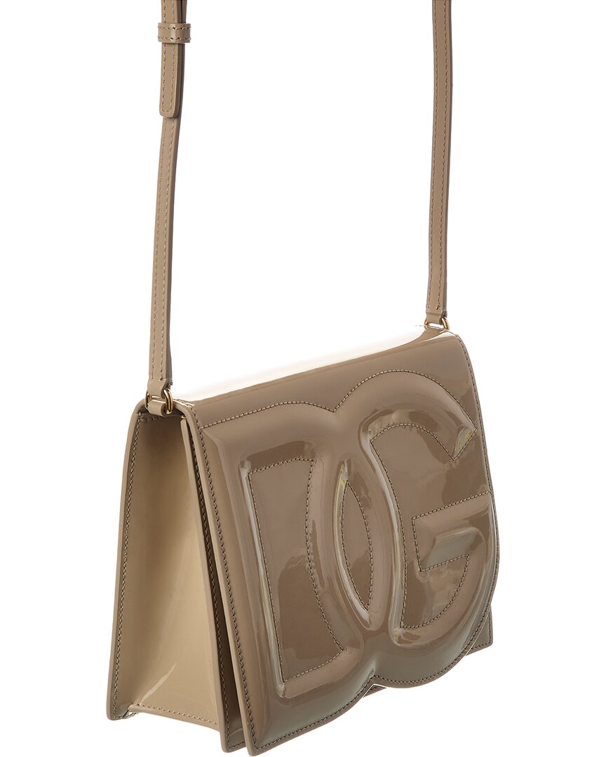 Dolce & Gabbana Dolce & Gabbana Logo Patent Shoulder Bag