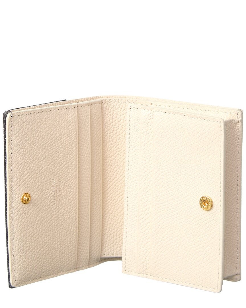 Valentino Valentino Vlogo Signature Leather Card Case