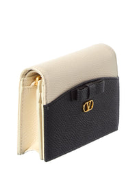 Valentino Valentino Vlogo Signature Leather Card Case