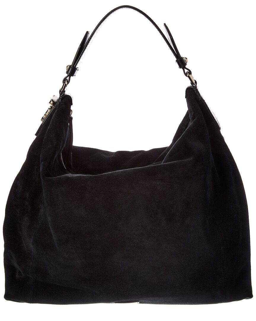 Jimmy Choo Jimmy Choo Ana Small Suede & Leather Hobo Bag