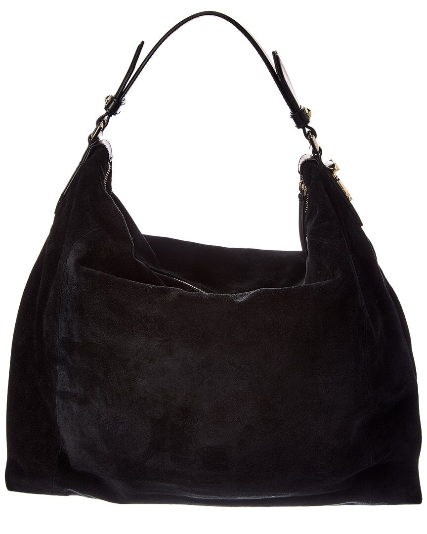 Jimmy Choo Jimmy Choo Ana Small Suede & Leather Hobo Bag