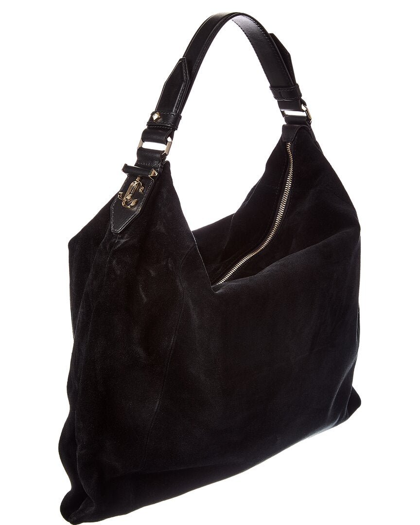 Jimmy Choo Jimmy Choo Ana Small Suede & Leather Hobo Bag