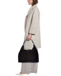Jimmy Choo Jimmy Choo Ana Small Suede & Leather Hobo Bag
