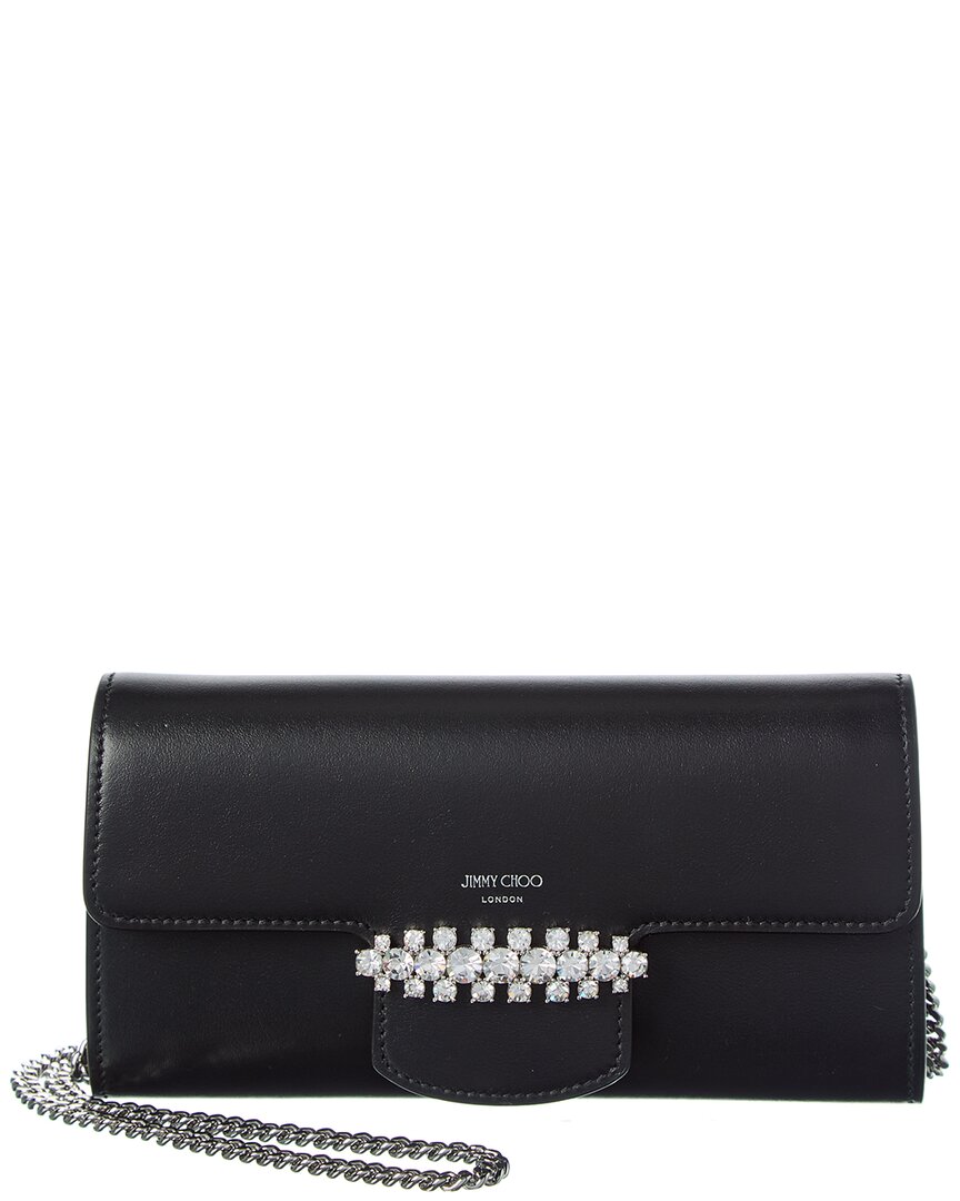 Jimmy Choo Jimmy Choo Bing Leather Wallet On Chain