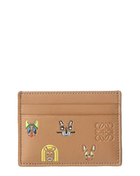 Loewe Loewe Cats Plain Leather Card Holder