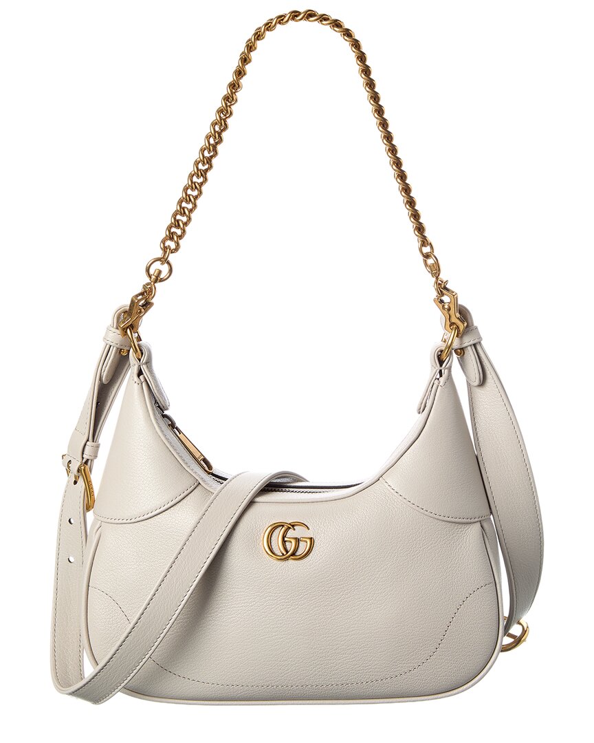 Gucci Dnu Inv Gucci Gg Logo Leather Hobo Bag