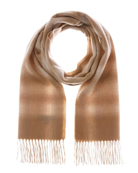 Amicale Cashmere Amicale Cashmere Ombre Windowpane Cashmere Scarf