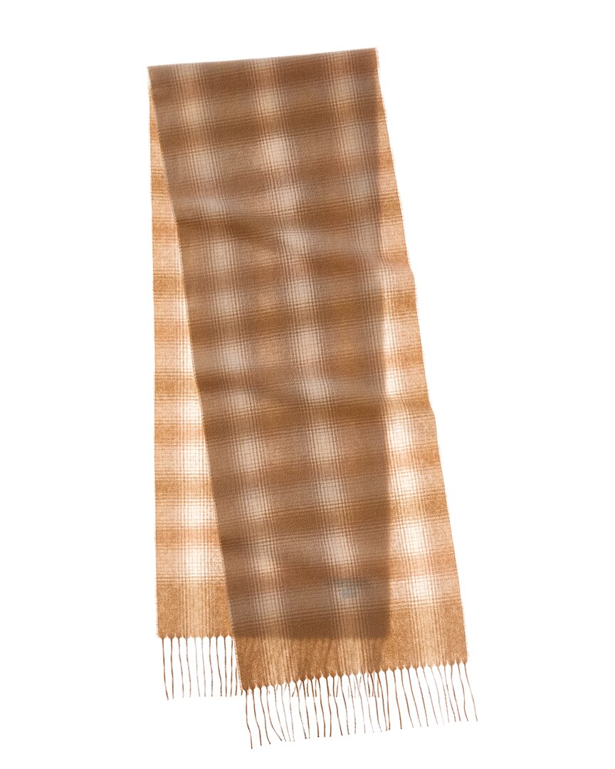 Amicale Cashmere Amicale Cashmere Ombre Windowpane Cashmere Scarf