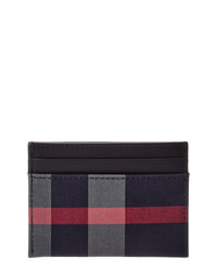 Burberry Burberry Check Canvas & Leather Card Holder