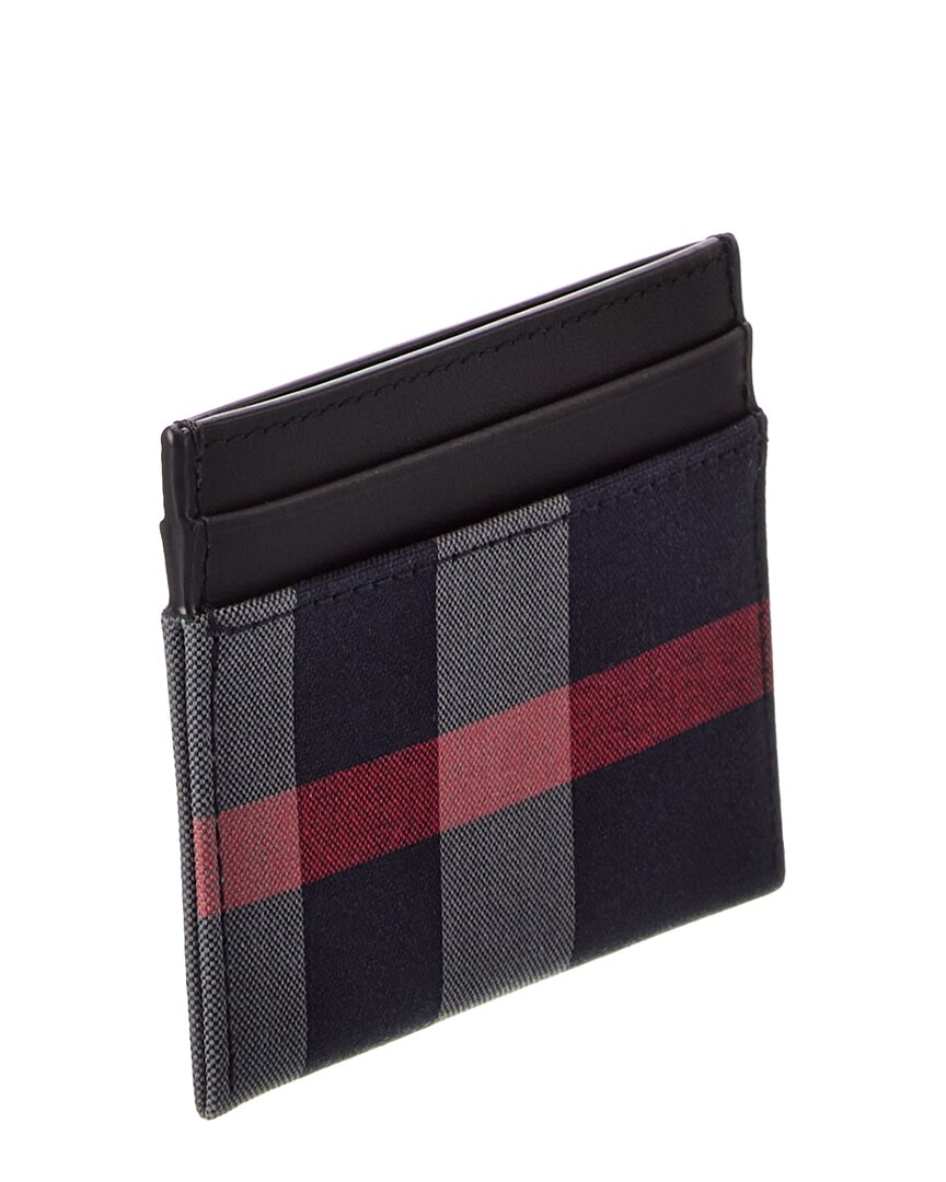 Burberry Burberry Check Canvas & Leather Card Holder