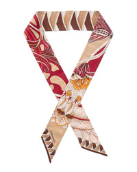 Ferragamo Ferragamo Butterflies Print Silk Scarf