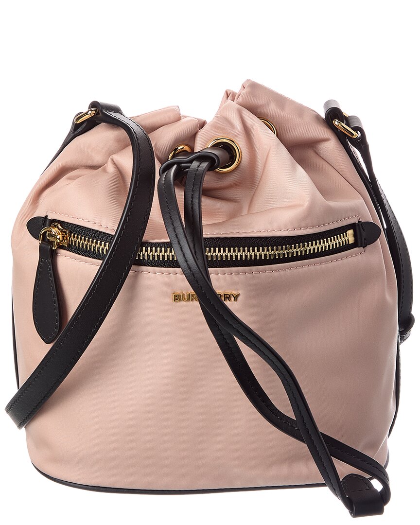 Burberry Drawstring Nylon Bucket Bag