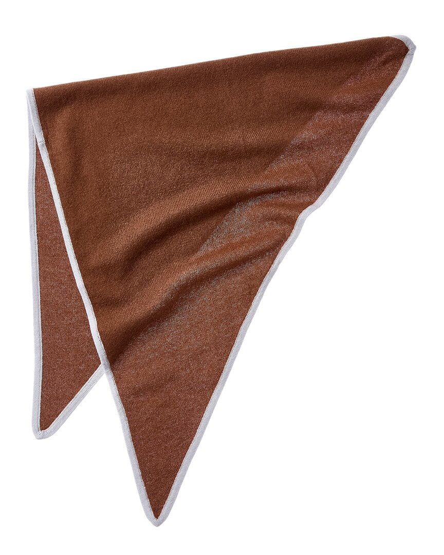 Phenix Knit Triangle Cashmere Scarf