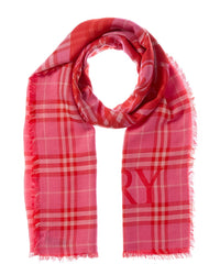 Burberry Burberry Check Wool & Silk-Blend Scarf
