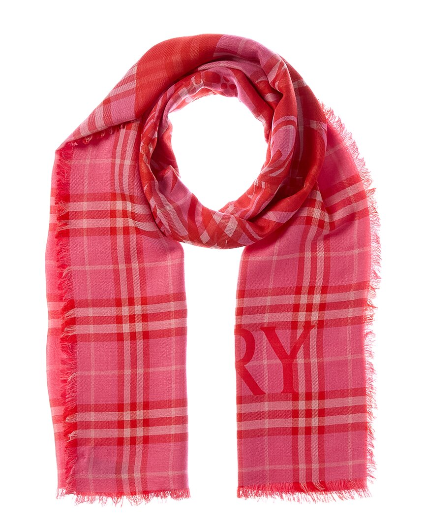 Burberry Burberry Check Wool & Silk-Blend Scarf