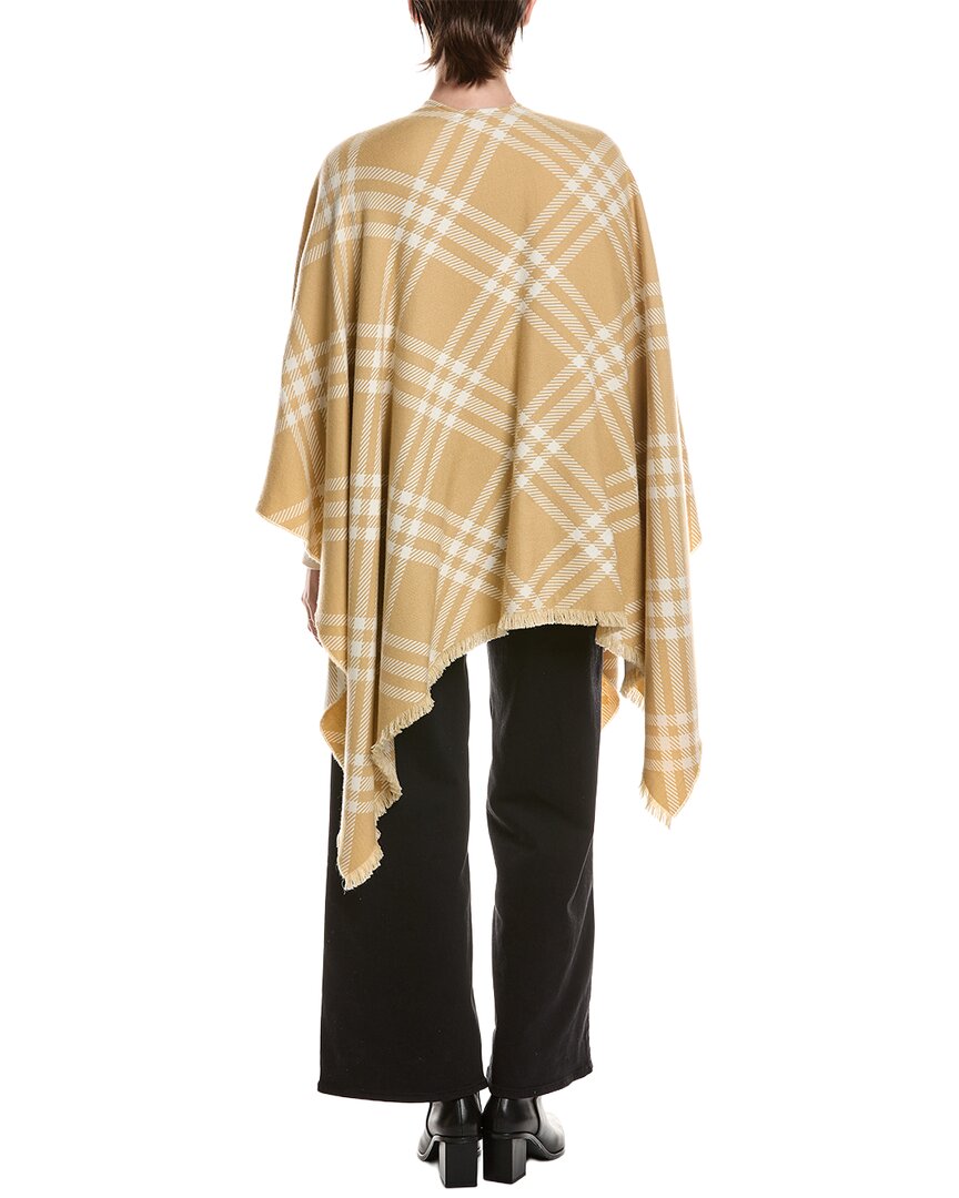 Burberry Burberry Check Silk, Wool, & Cashmere-Blend Cape