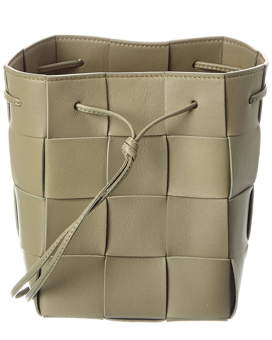Bottega Veneta Cassette Intrecciato Leather Bucket Bag