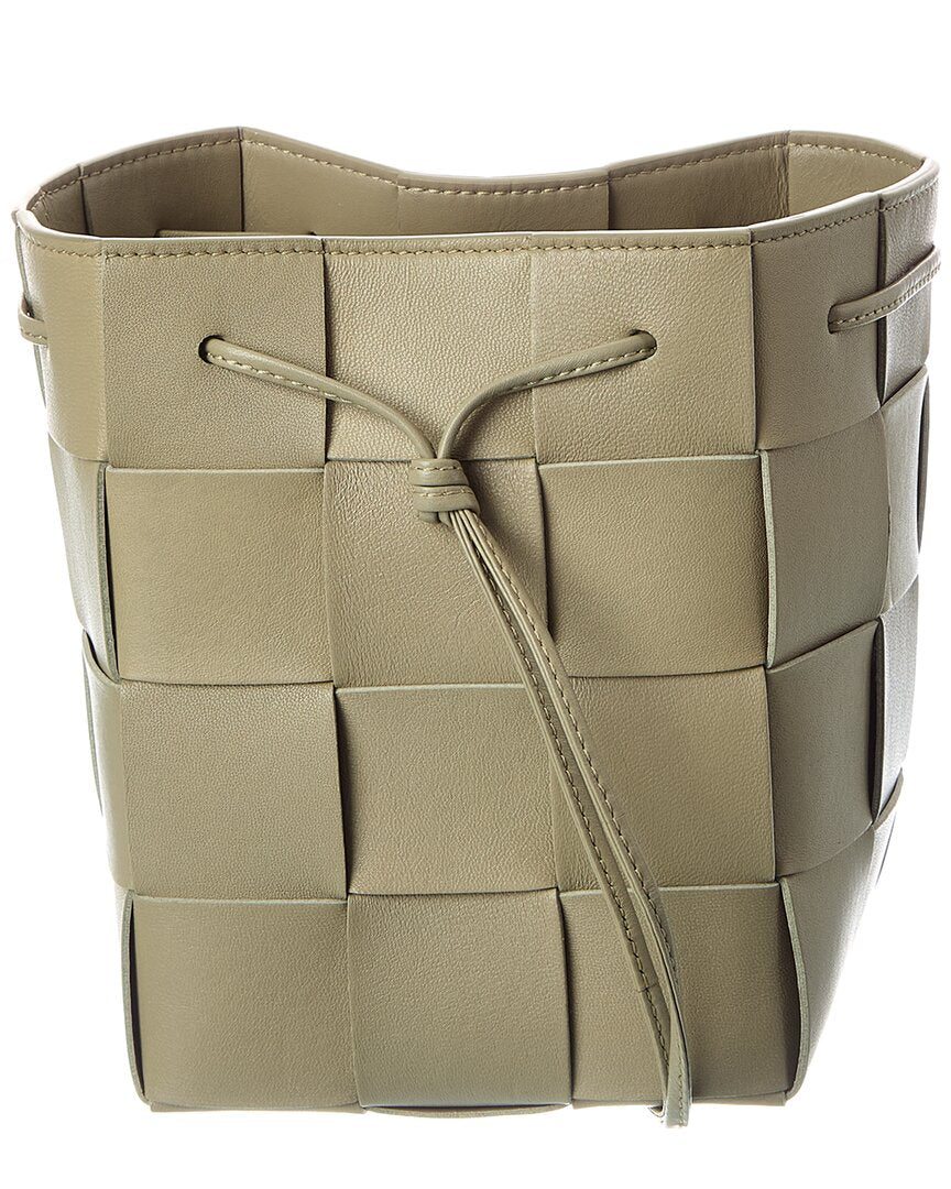 Bottega Veneta Cassette Intrecciato Leather Bucket Bag