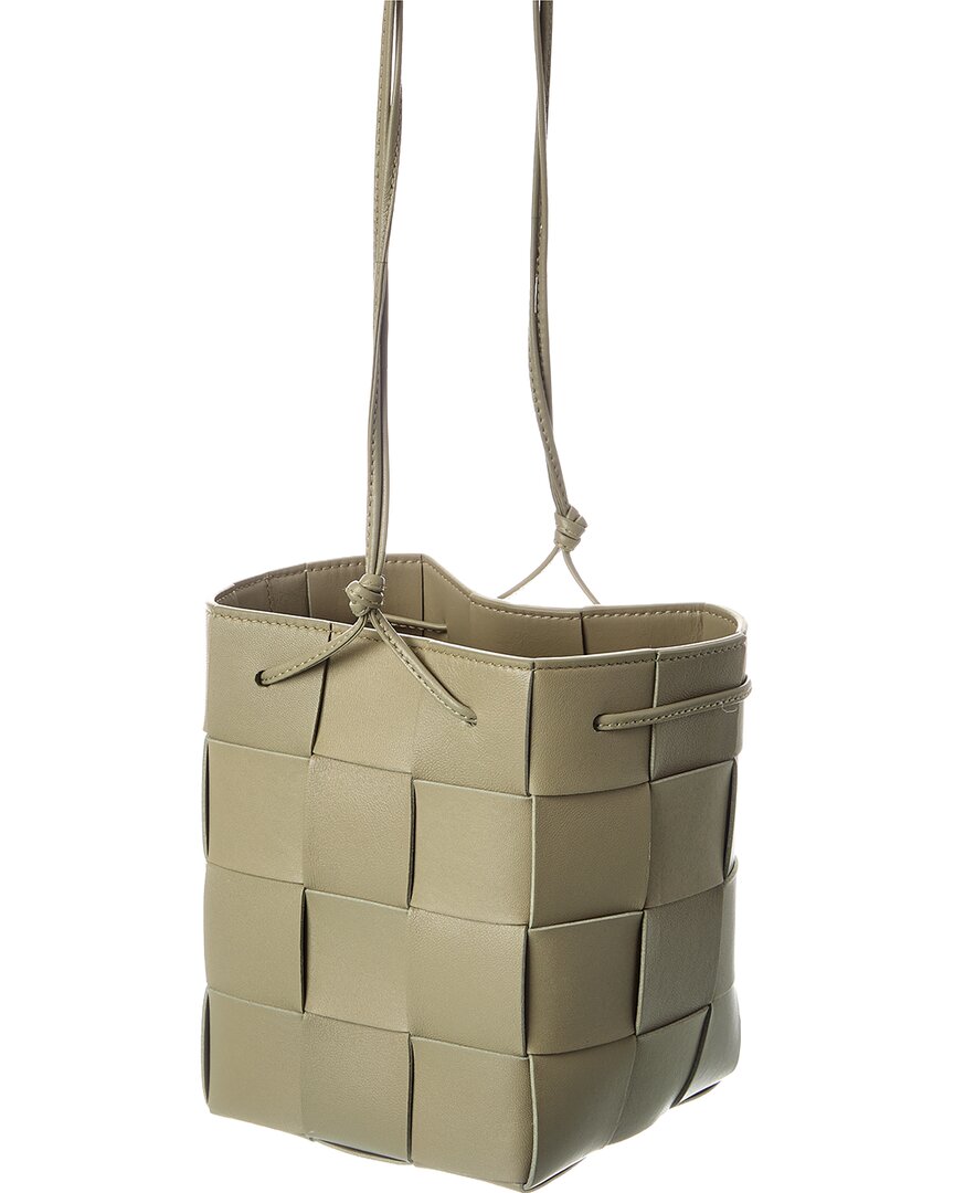 Bottega Veneta Cassette Intrecciato Leather Bucket Bag
