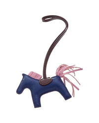 Pre-Owned Hermès Milo Leather Rodeo Pm Keychain (Authentic Pre-Loved)