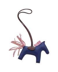 Pre-Owned Hermès Milo Leather Rodeo Pm Keychain (Authentic Pre-Loved)