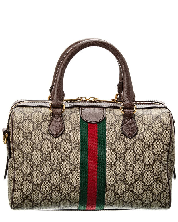 Gucci Ophidia Gg Small Top Handle Gg Supreme Canvas & Leather Bag