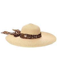 Surell Surell Accessories Bow Straw Sun Hat