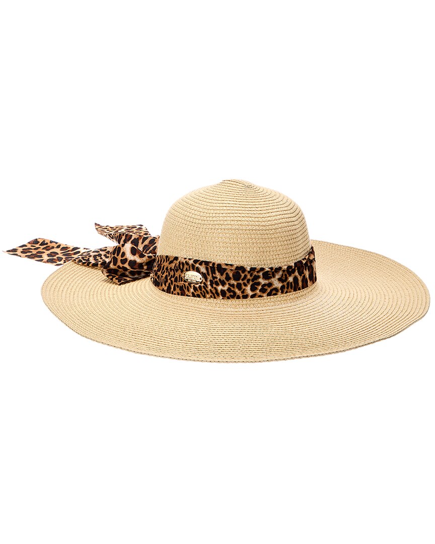 Surell Surell Accessories Bow Straw Sun Hat