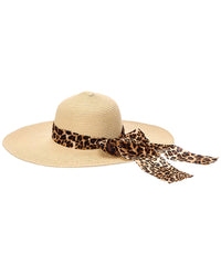 Surell Surell Accessories Bow Straw Sun Hat