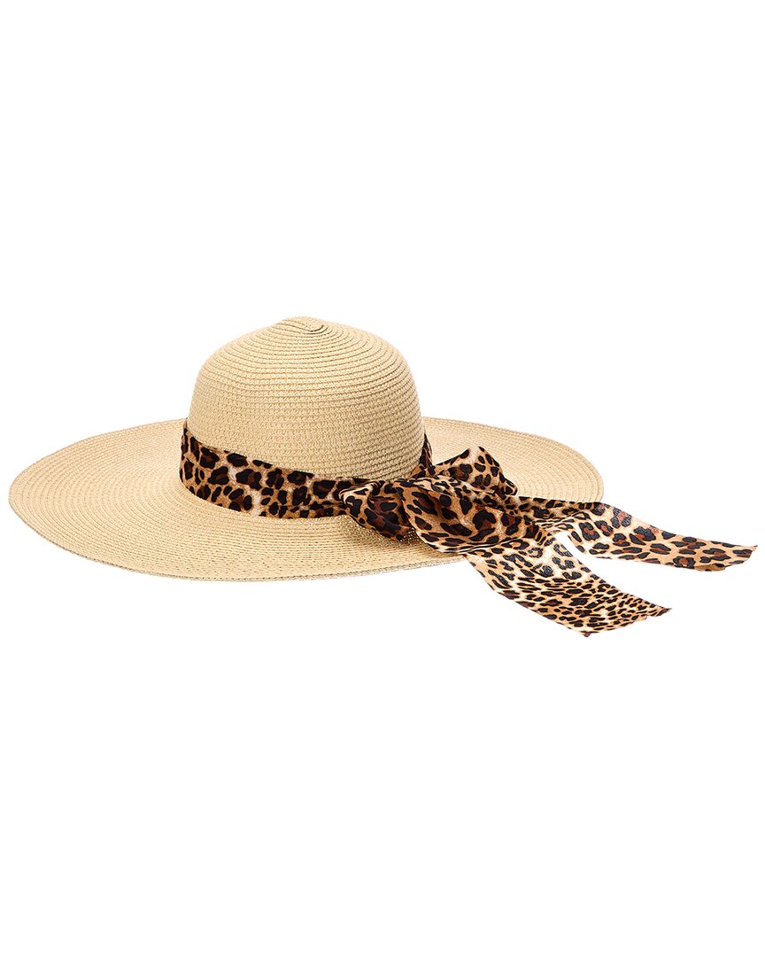Surell Surell Accessories Bow Straw Sun Hat