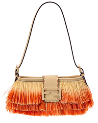FENDI Fendi Baby Raffia Shoulder Bag