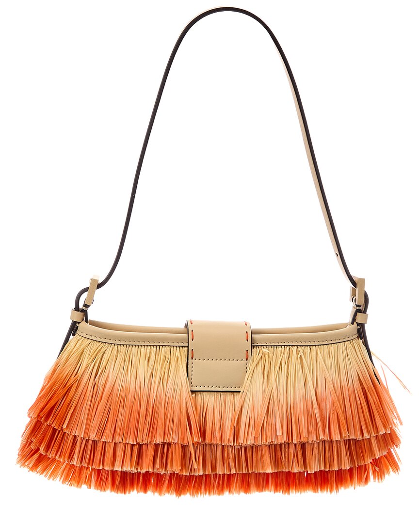FENDI Fendi Baby Raffia Shoulder Bag