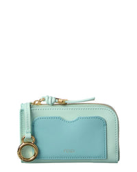FENDI Fendi Ff Diamond Leather Coin Purse