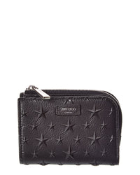 Jimmy Choo Compact Zip Leather Wallet