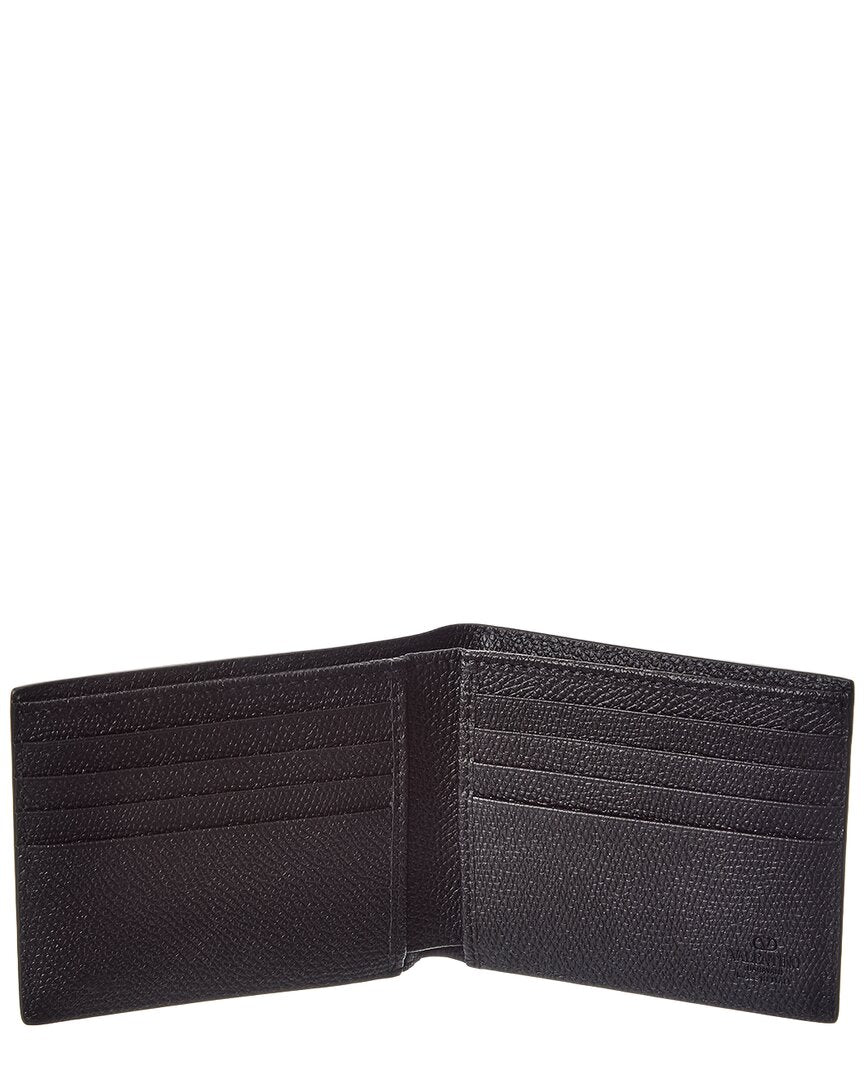 Valentino Valentino Vlogo Signature Leather Card Case