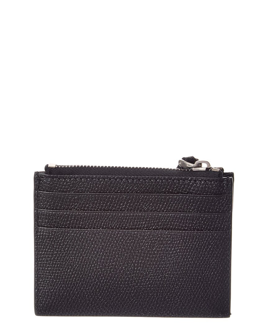Valentino Valentino Vlogo Signature Leather Card Case