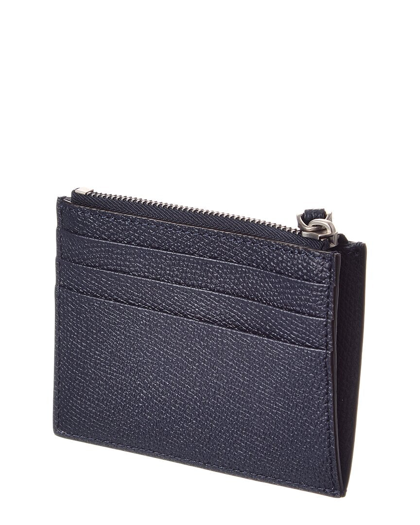 Valentino Valentino Vlogo Signature Leather Card Case