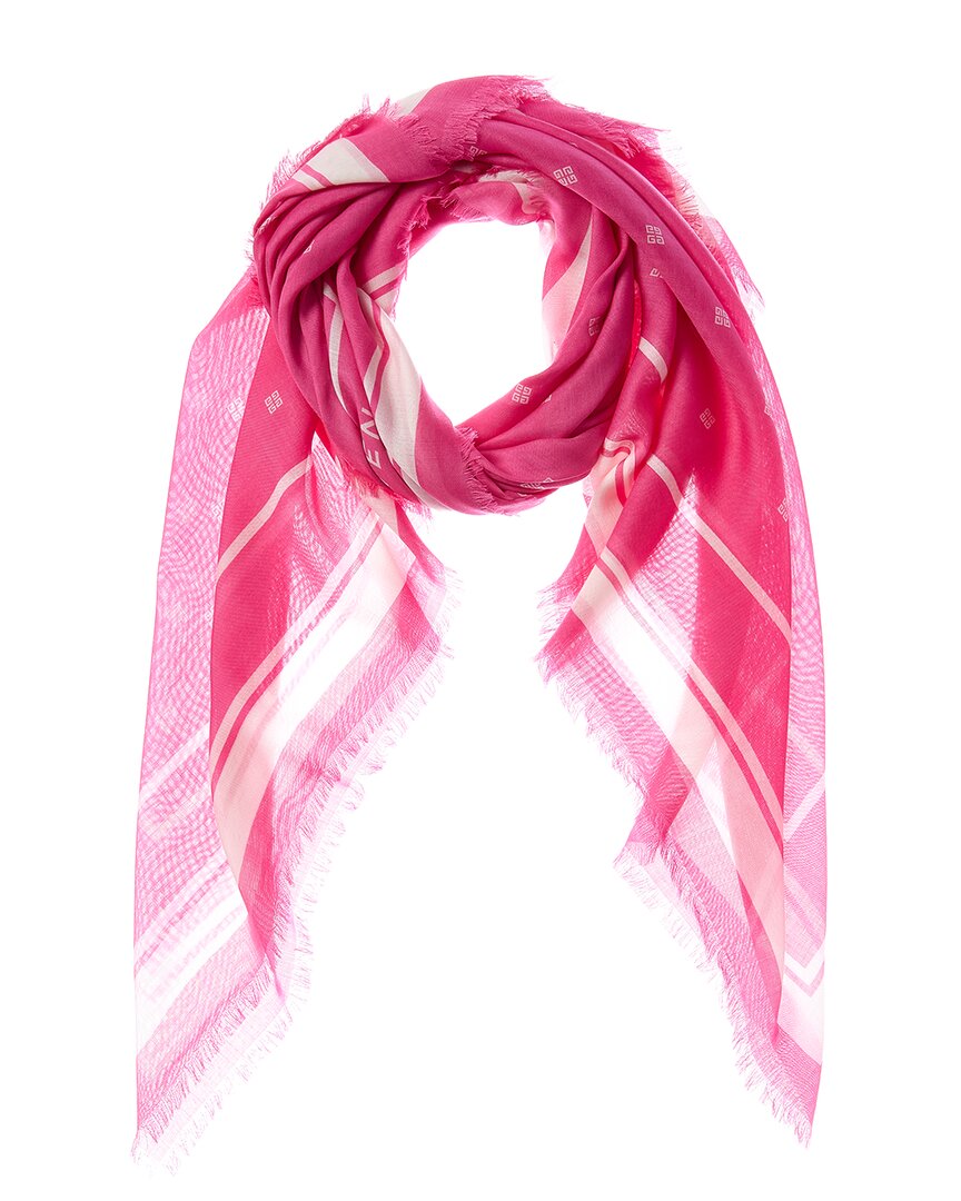 Givenchy 4G Logo Blended Silk & Cashmere Scarf