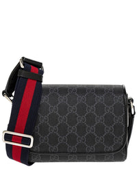 Gucci Gucci Gg Super Mini Gg Supreme Canvas & Leather Crossbody
