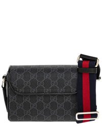 Gucci Gucci Gg Super Mini Gg Supreme Canvas & Leather Crossbody