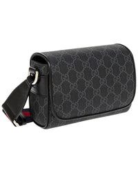 Gucci Gucci Gg Super Mini Gg Supreme Canvas & Leather Crossbody