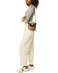Chloé Chloé Woody Small Paper & Leather Bucket Bag
