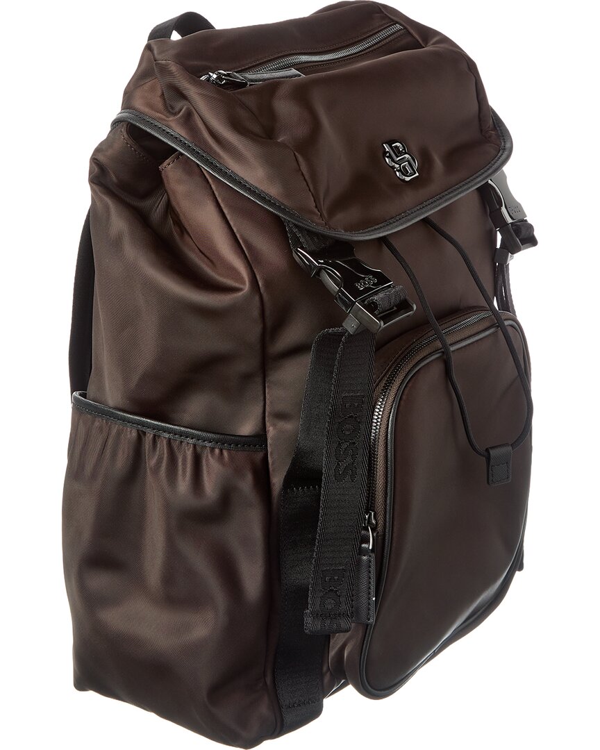 boss laptop backpack BOSS Men's B-ICON-BACKPACK Brown Backpack