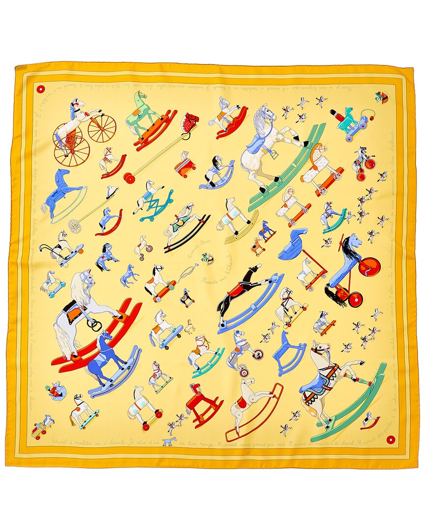 Hermès Raconte-Moi Le Cheval Dimitri Rybaltchenko Silk Scarf (Authentic