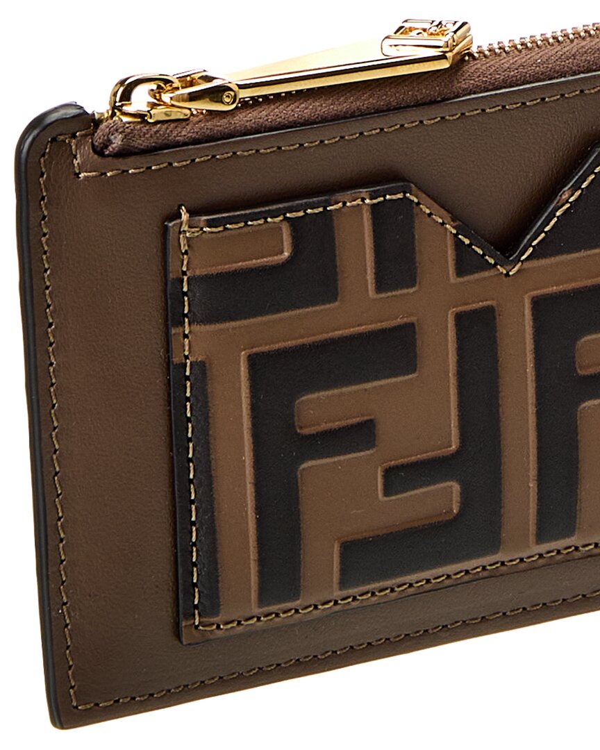 FENDI Fendi Ff Diamonds Leather Card Holder