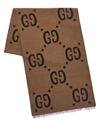 Gucci Gucci Gg Jacquard Wool-Blend Scarf